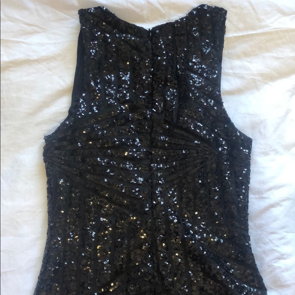Black Sequins Mini Dress - Picture 4 of 4